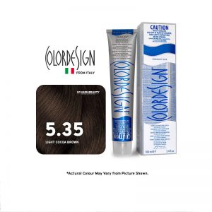 Color Design Permanent Hair Color 5.35 Light Cocoa Brown 100ml