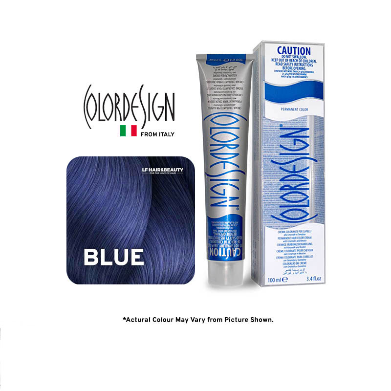 Color Design Permanent Hair Color Blue 100ml