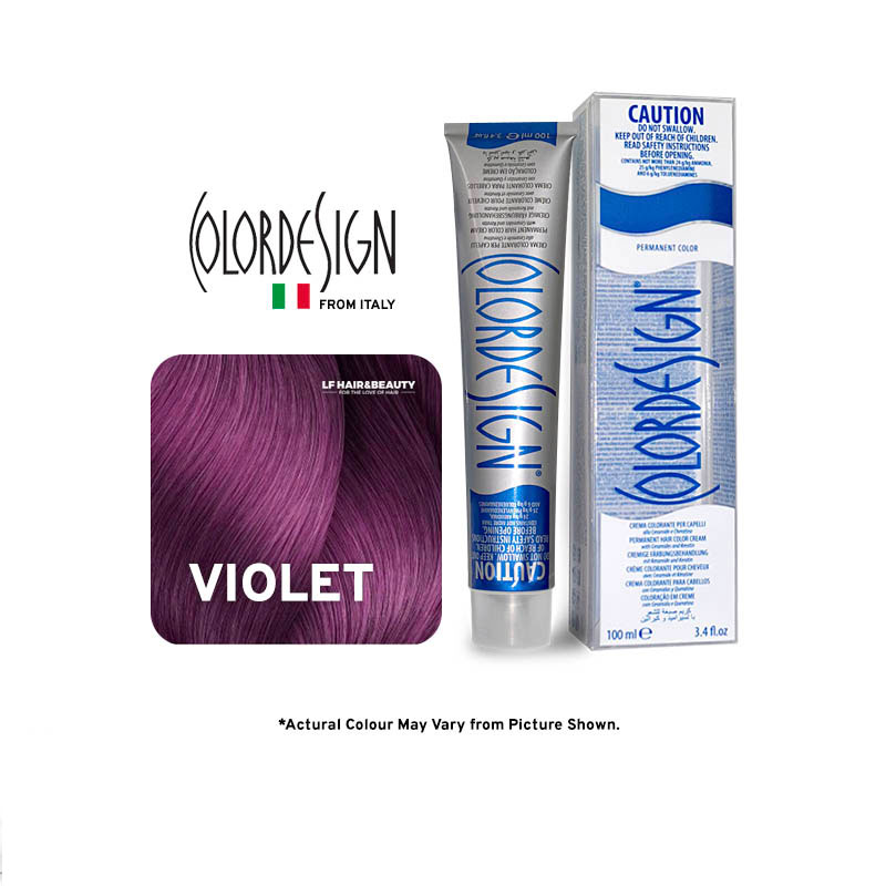 Color Design Permanent Hair Color Violet 100ml