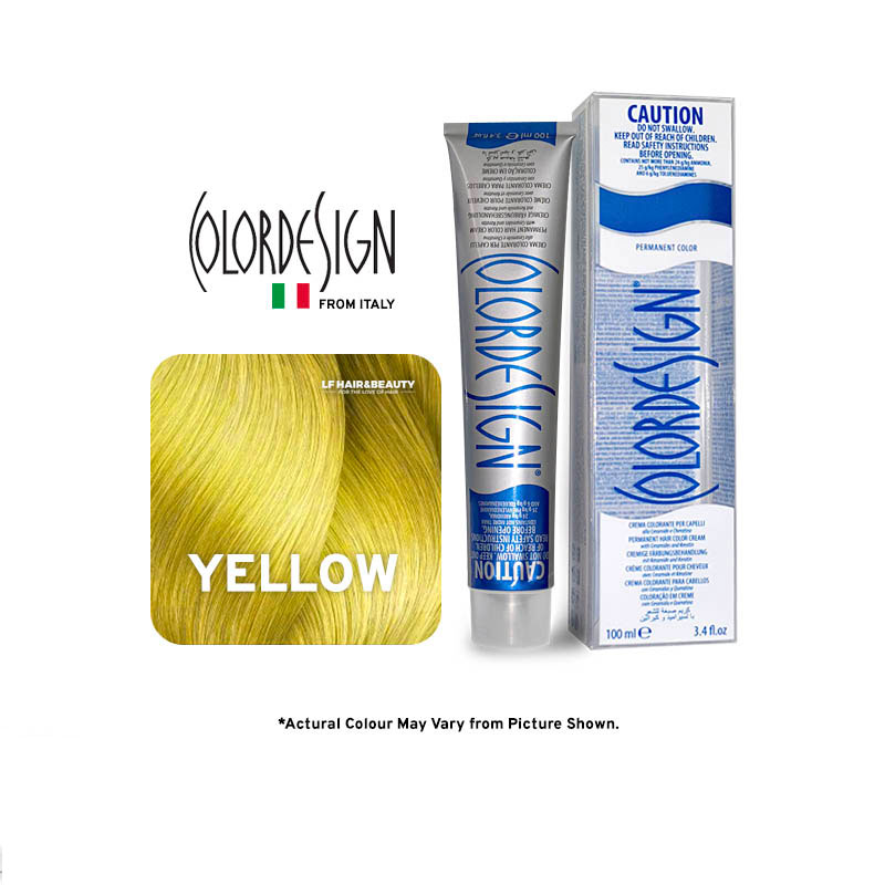 Color Design Permanent Hair Color Yellow 100ml