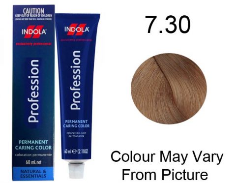 Indola Professionnel - Permanent Hair Color 7.30/7GN 60ml