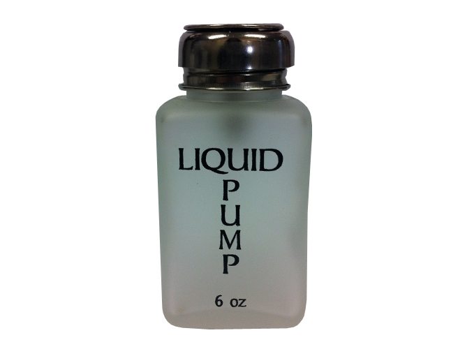 Glass Liquip Pump Bottle 6oz