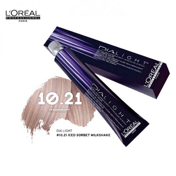Loreal Dia Light Hair Colourant 10.21 Iced Sorbet Milkshake 50ml