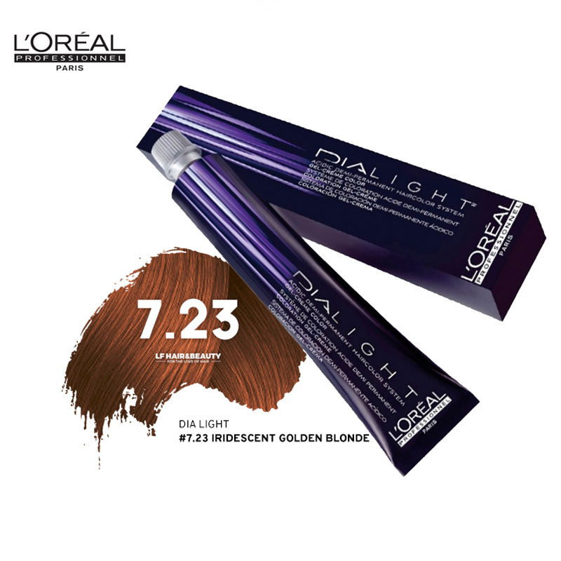 Loreal Dia Light Hair Colourant 7.23 Iridescent Golden Blonde 50ml