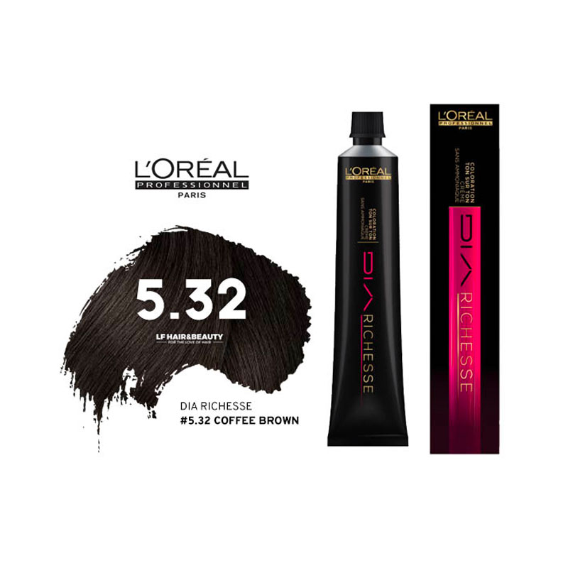 Loreal Dia Richesse Semi Permanent Hair Color  Coffee Brown 50ml - LF  Hair and Beauty Supplies