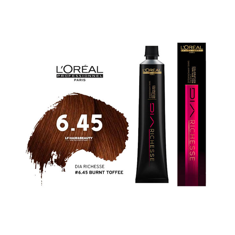 Loreal Dia Richesse Semi Permanent Hair Color 6.45 Burnt Toffee 50ml
