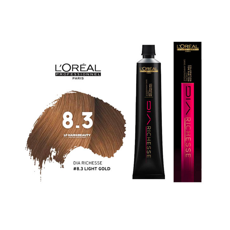 Loreal Dia Richesse Semi Permanent Hair Color 8.3 Light Gold 50ml