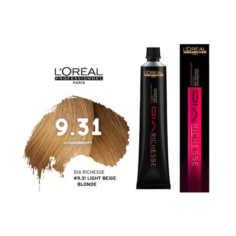 Loreal Dia Richesse Semi Permanent Hair Color  Light Beige Blonde 50ml  - LF Hair and Beauty Supplies
