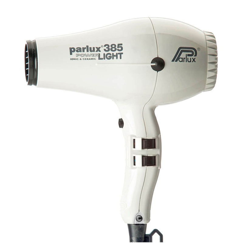 Parlux 385 Power Light Ceramic and Ionic Hair Dryer - White