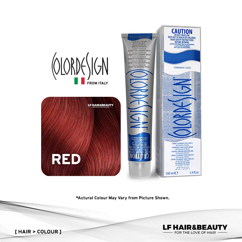 Color Design Permanent Hair Color Red 100ml