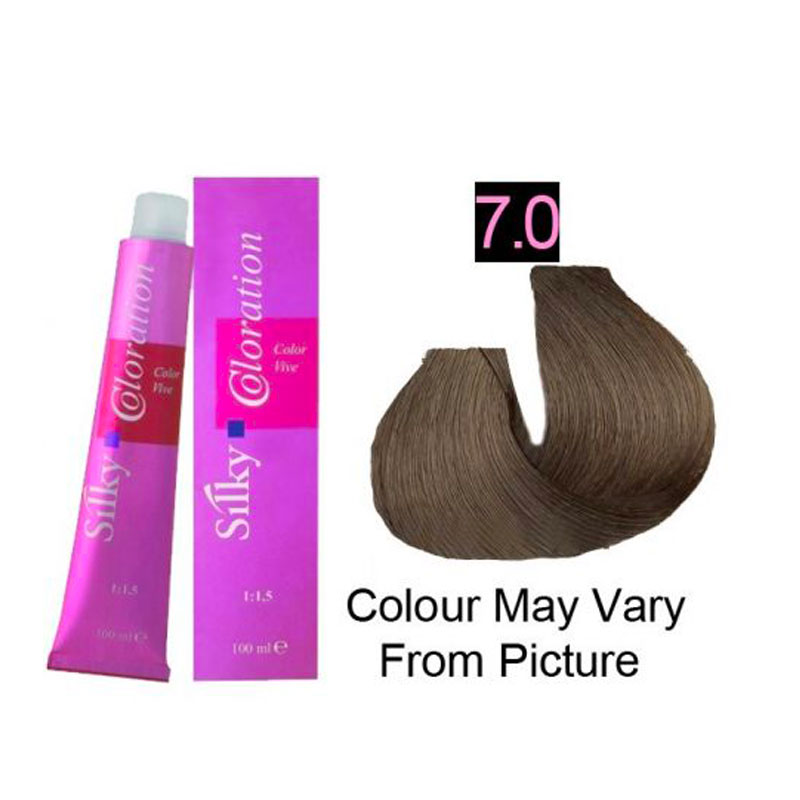 Silky 7.0/7NN Permanent Hair Color 100ml - Intense Blonde