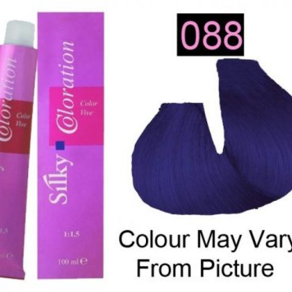 Silky 088/ Blue Permanent Hair Color 100ml - LF Hair and Beauty Supplies