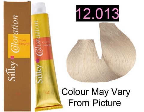 Silky 12.013/12NAG Permanent Hair Color 100ml - LEVEL 12.013 EXTRA LIGHT NATURAL BEIGE BLONDE