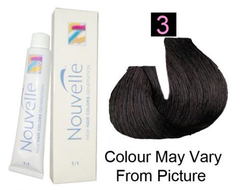 Nouvelle - Permanent Hair Color 3/Dark Brown 100ml