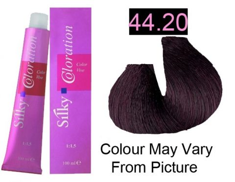 Silky 44.20/4VN Permanent Hair Color 100ml - Intense Violet Brown