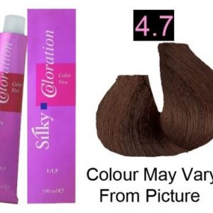 Silky 4.7/4CH Permanent Hair Color 100ml - Chesnut Brown