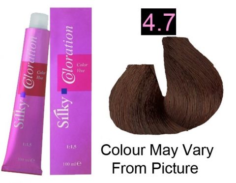 Silky 4.7/4CH Permanent Hair Color 100ml - Chesnut Brown