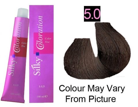 Silky 5.0/5NN Permanent Hair Color 100ml - LIght Intense Brown