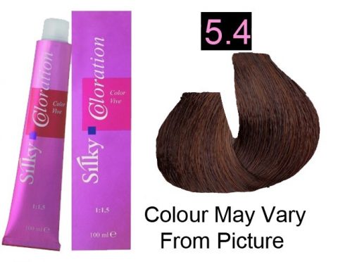 Silky 5.4/5C Permanent Hair Color 100ml - Light Copper Blonde