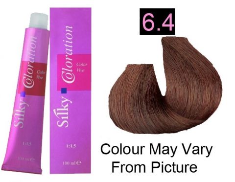 Silky 6.4/6C Permanent Hair Color 100ml - Dark Copper Blonde