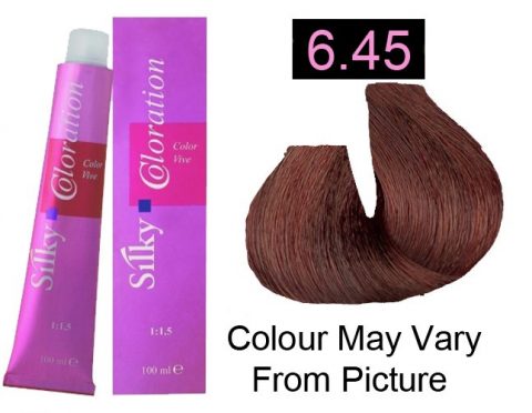 Silky 6.45/6CM Permanent Hair Color 100ml - Dark Copper Mahogany Blonde