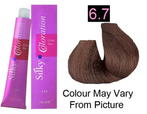 Silky 6.7/6CH Permanent Hair Color 100ml - Dark Chesnut Blonde