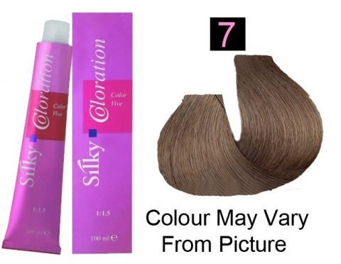 Silky 7/7N Permanent Hair Color 100ml - Blonde
