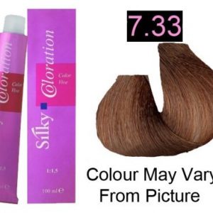 Silky 7.33/7GG Permanent Hair Color 100ml - Goldenen Intense Blonde