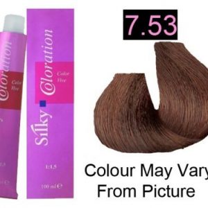 Silky 7.53/7MG Permanent Hair Color 100ml - Mahogany Golden Blonde
