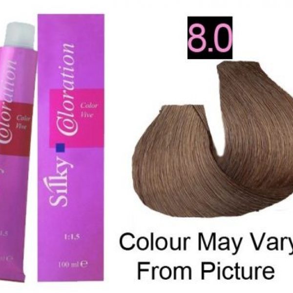 Silky 8.0/8NN Permanent Hair Color 100ml - Light Intense Blonde