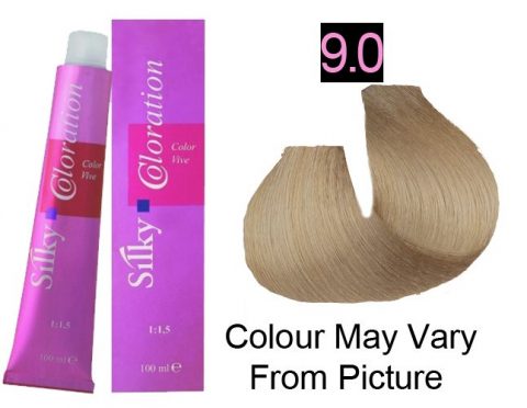 Silky 9.0/9NN Permanent Hair Color 100ml - Very Light Intense Blonde