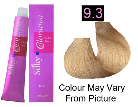Silky 9.3/9G Permanent Hair Color 100ml - Very Light Golden Blonde