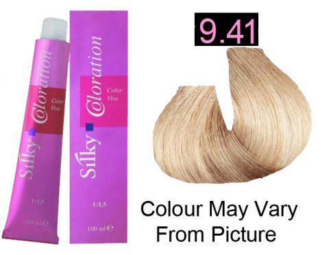 Silky 9.41 Permanent Hair Color 100ml - Extra Light Ash Cooper Blonde