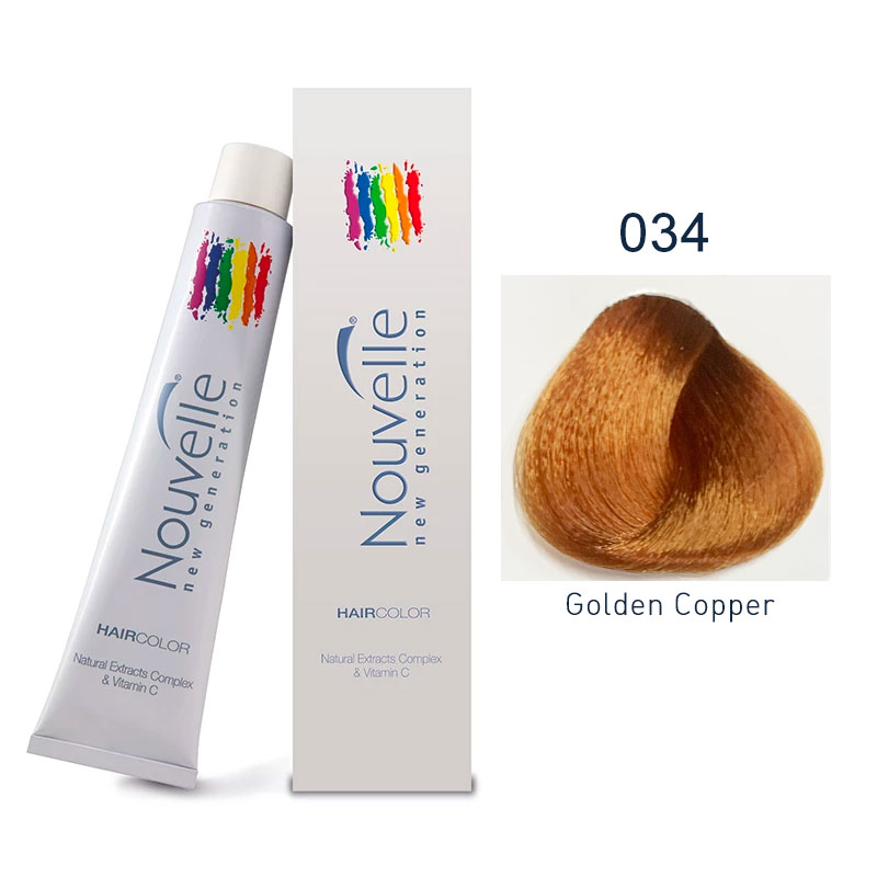 Nouvelle - Permanent Hair Color 034 - Golden Copper