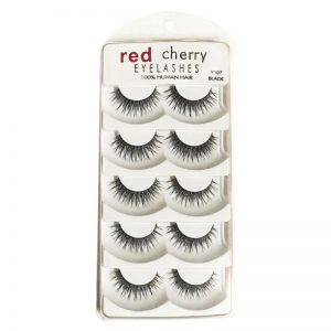 Red Cherry Eye Lashes - Black Y107