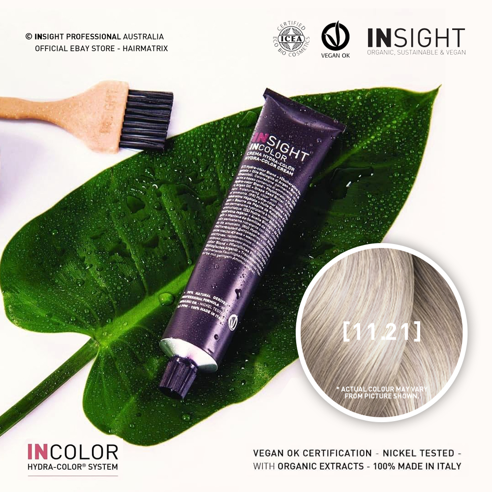 **Buy 12 get 1 Free** Insight INCOLOR Hydra-Color Cream [11.21] Platinum, Irisee Ash Blond 100ml