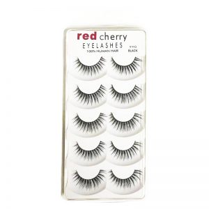 Red Cherry Eye Lashes - Black Y113