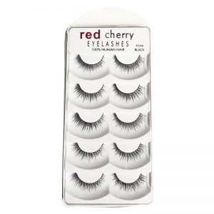 Red Cherry Eye Lashes - Black Y114