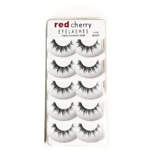 Red Cherry Eye Lashes - Black Y115