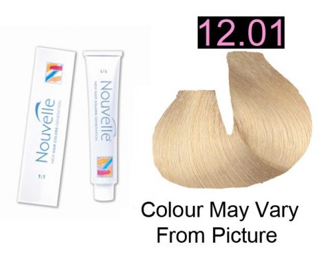Nouvelle - Permanent Hair Color 12.01 Ultra Light Ash Blonde Plus 100ml