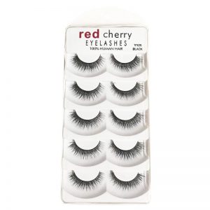 Red Cherry Eye Lashes - Black Y125