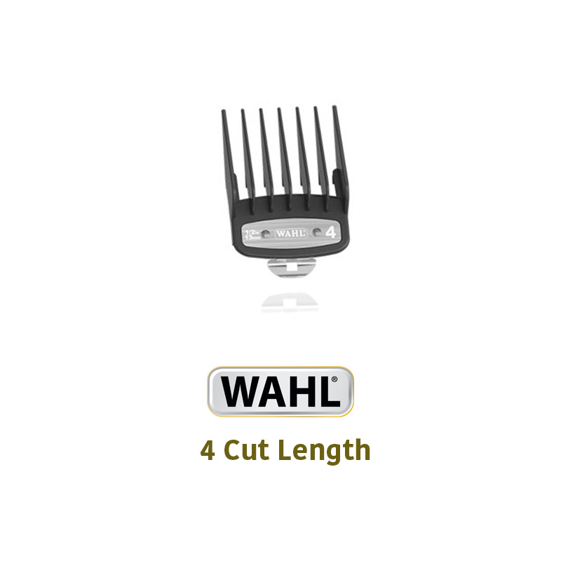 Wahl Premium Clipper Attachments with Metal Tabs -4 Cut Length