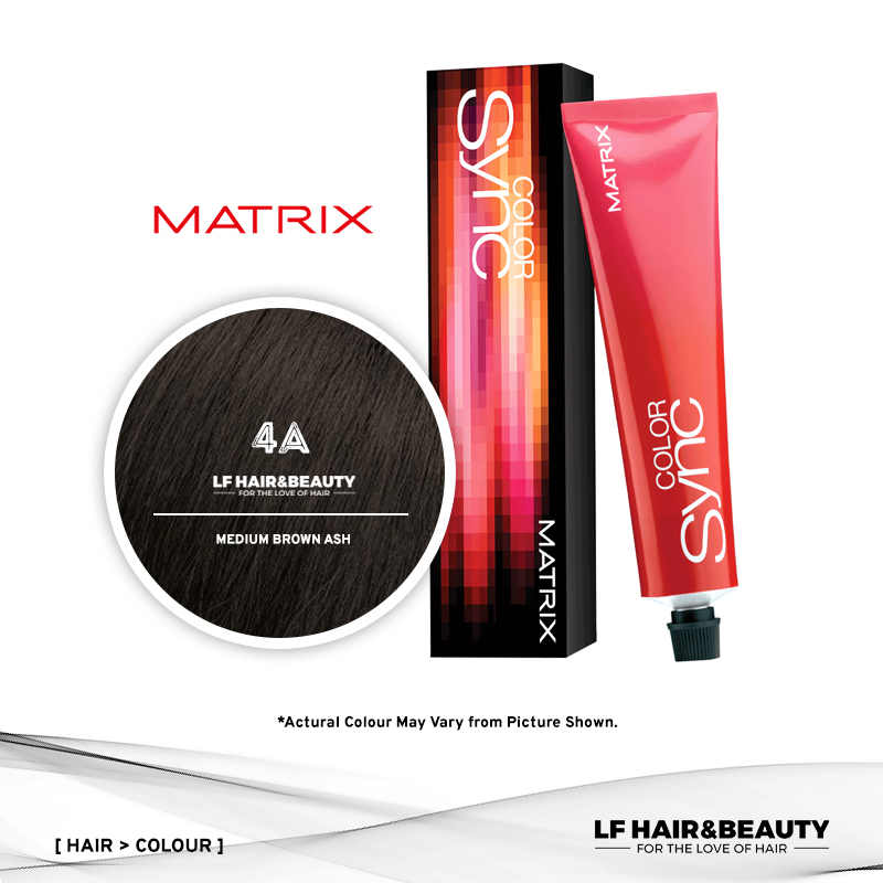 Matrix Color Sync Tone-On-Tone Hair Color 4A - Medium Brown Ash 90ml
