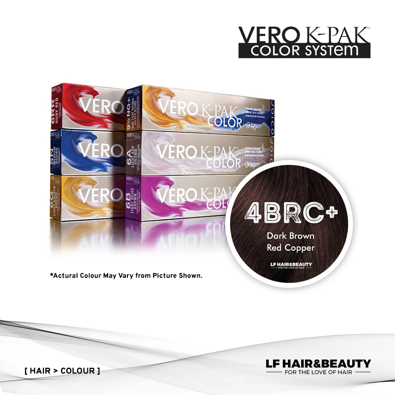Joico Vero K-PAK Age Defy 4BRC+ Permanent Color - Dark Brown Red Copper 74ml