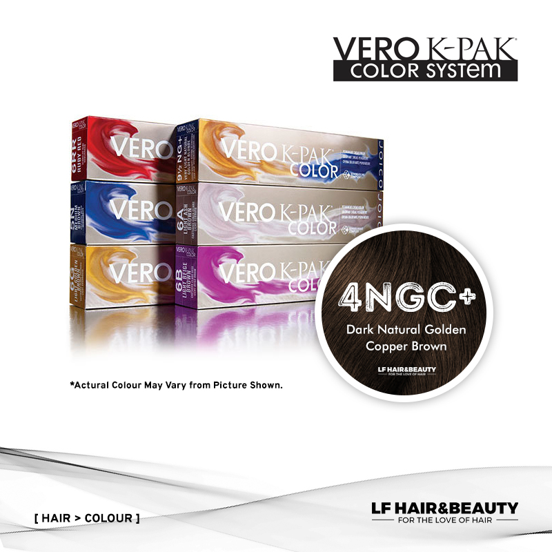 Joico Vero K-PAK Age Defy 4NGC+ Permanent Color - Dark Natural Golden Copper Brown 74ml