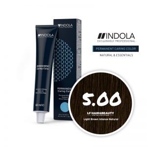Indola Permanent Caring Color 5.00 Light Brown Intense Natural 60ml