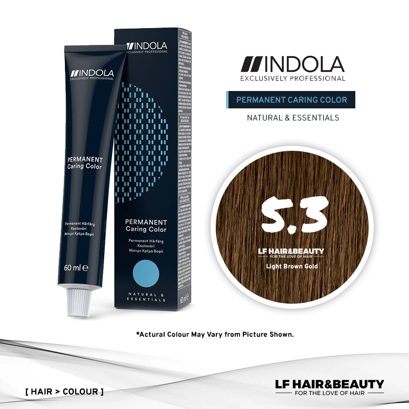 Indola Permanent Caring Color 5.3 Light Brown Gold 60ml