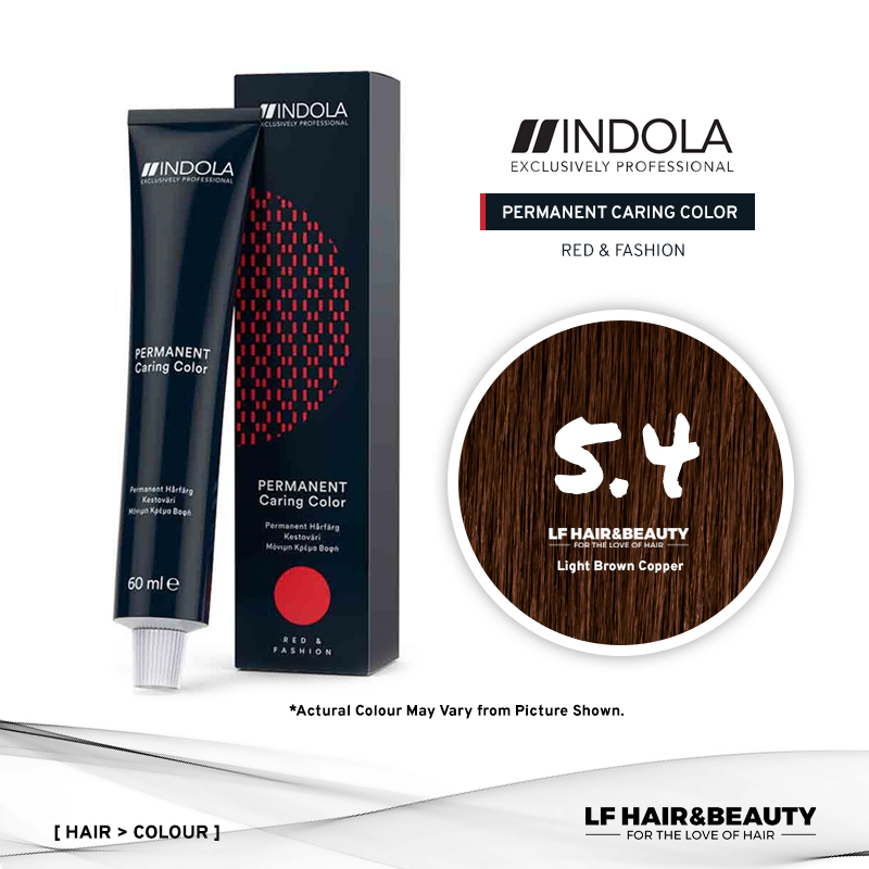 Indola Permanent Caring Color 5.4 Light Brown Copper 60ml