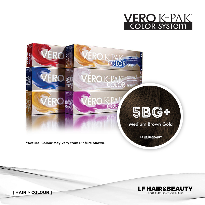 Joico Vero K-PAK Age Defy 5BG+ Permanent Color - Medium Brown Gold 74ml