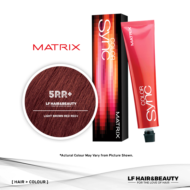 Matrix Color Sync Tone-On-Tone Hair Color 5RR+ Light Brown Red Red+ 90ml